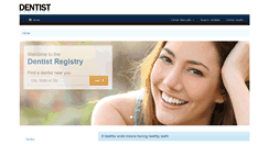 Desktop Screenshot of dentistreg.com