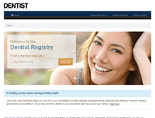 Tablet Screenshot of dentistreg.com